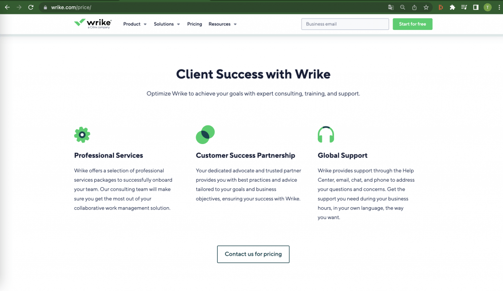 Customer succesmanagement bij Wrike