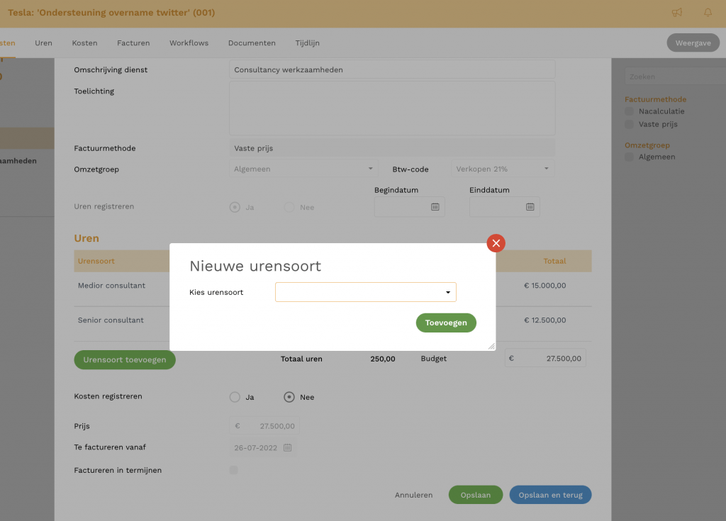 Nog een modal in een modal